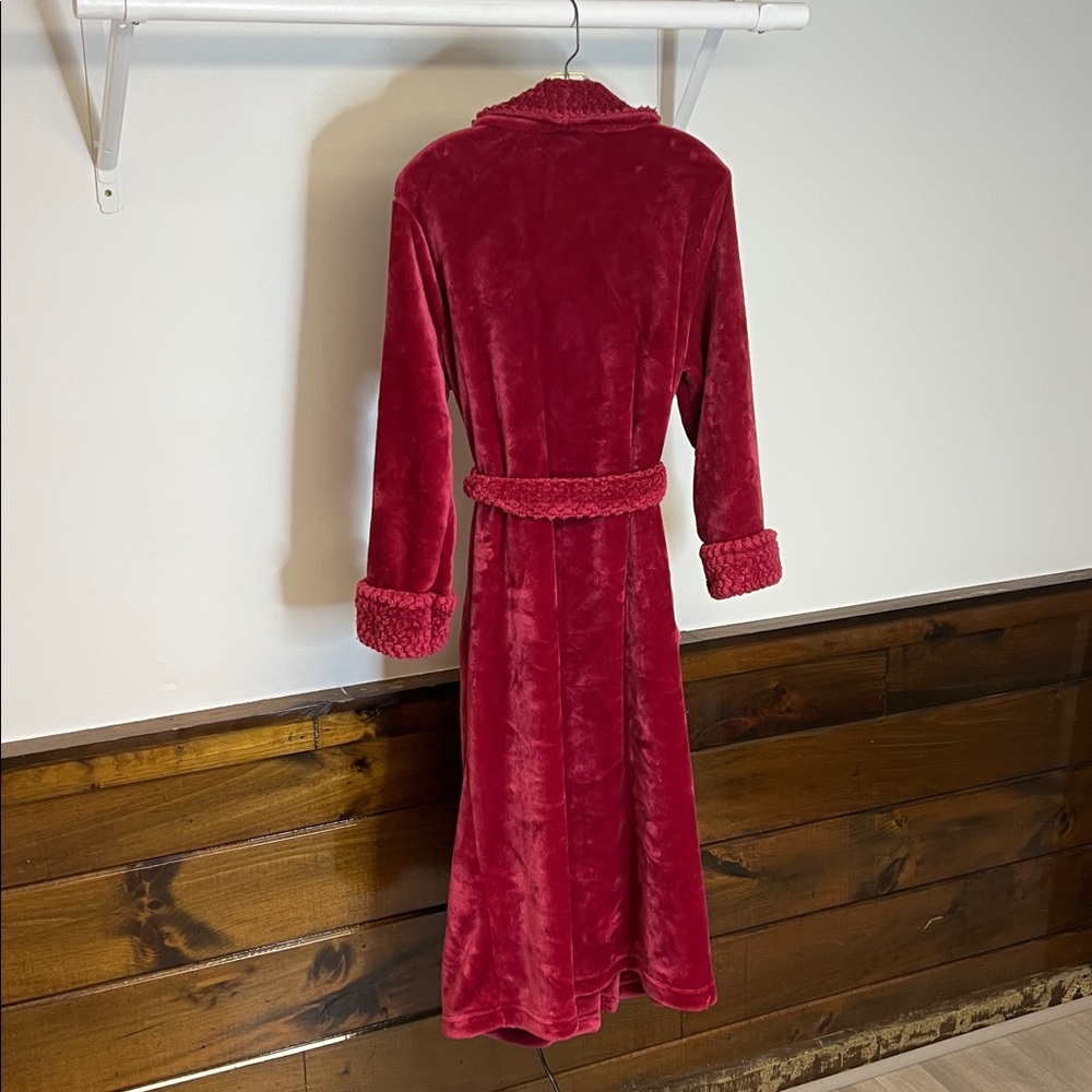 Sonoma Plush Pink Faux Fur Robe- M - Picture 2 of 5